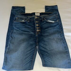 Hudson mid-wash high-rise skinny jean size 28
